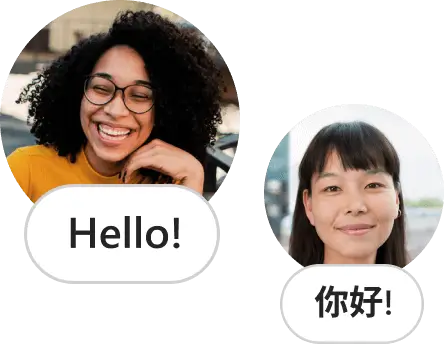 Communicating in different languages 
